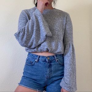 Zara bell-sleeved top